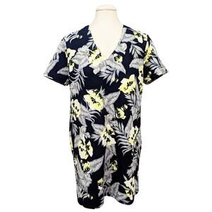 San Souci Shift Dress Urban Outfitters tropical floral size Large